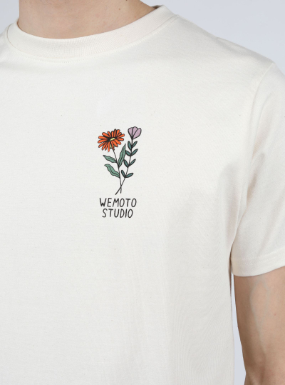 Camiseta Wemoto Flower Natural