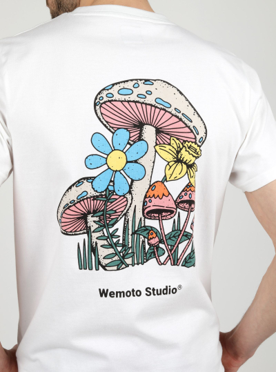 Camiseta Wemoto Mushroom White